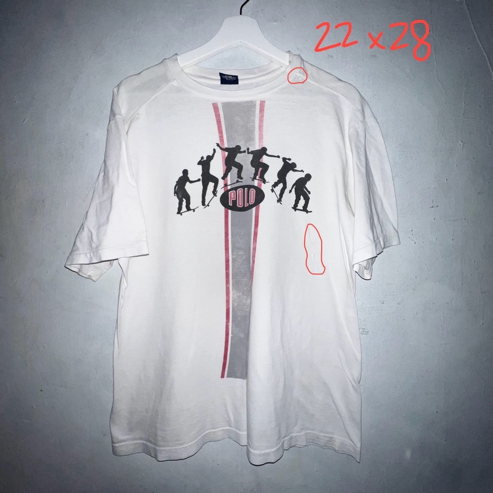 Vintage 90s Polo Ralph Lauren Skateboarding T-Shirt XL